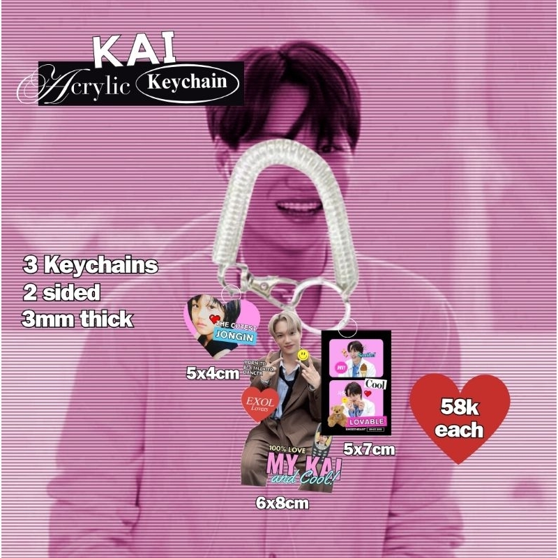 KAI EXO Keychain By We are Saranghaja
