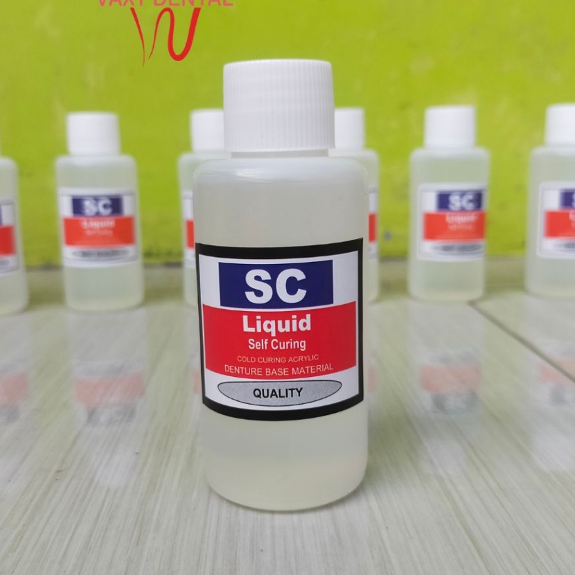 Kilat SC Liquid 1 ml Minyak Self Curing Cairan Bahan Pembuatan Rahang Gigi Palsu Yang Otomatis Tanpa