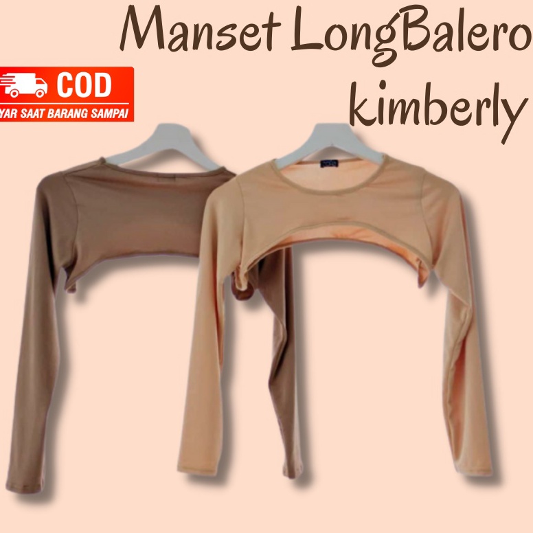 Promo 44 MANSET BALERO CROP TOP KIMBERLY MANSET LENGAN SAMBUNG BALERO MANSET LENGAN PANJANG WANITA