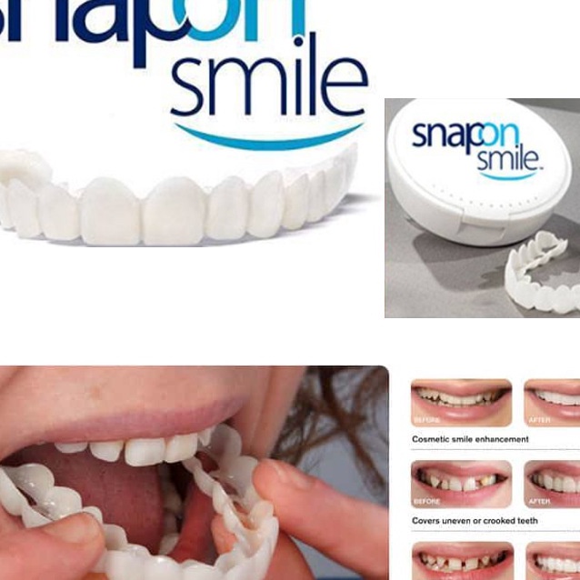 Beli Snap On Smile 1 Original Gigi Palsu Atas Bawah Instan Gigi Palsu Silikon Alami Authentic Pemuti