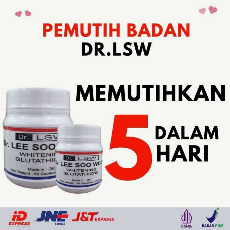 Dr LSW Pemutih Badan Permanen Collagen Memutihkan Dan Mencerahkan Kulit