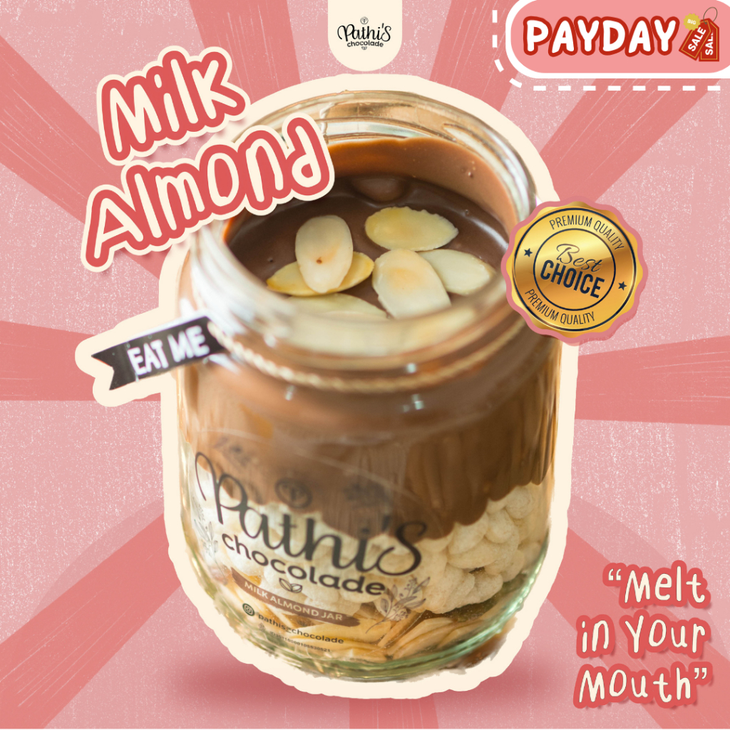 

CHOCO JAR NUTS & BERRY SERIES - MILK ALMOND