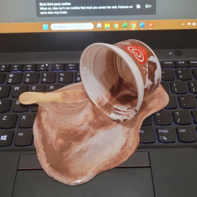 Sale PRANK Es Krim Tumpah Palsu Walls Populaire Fake Spill Fake Props