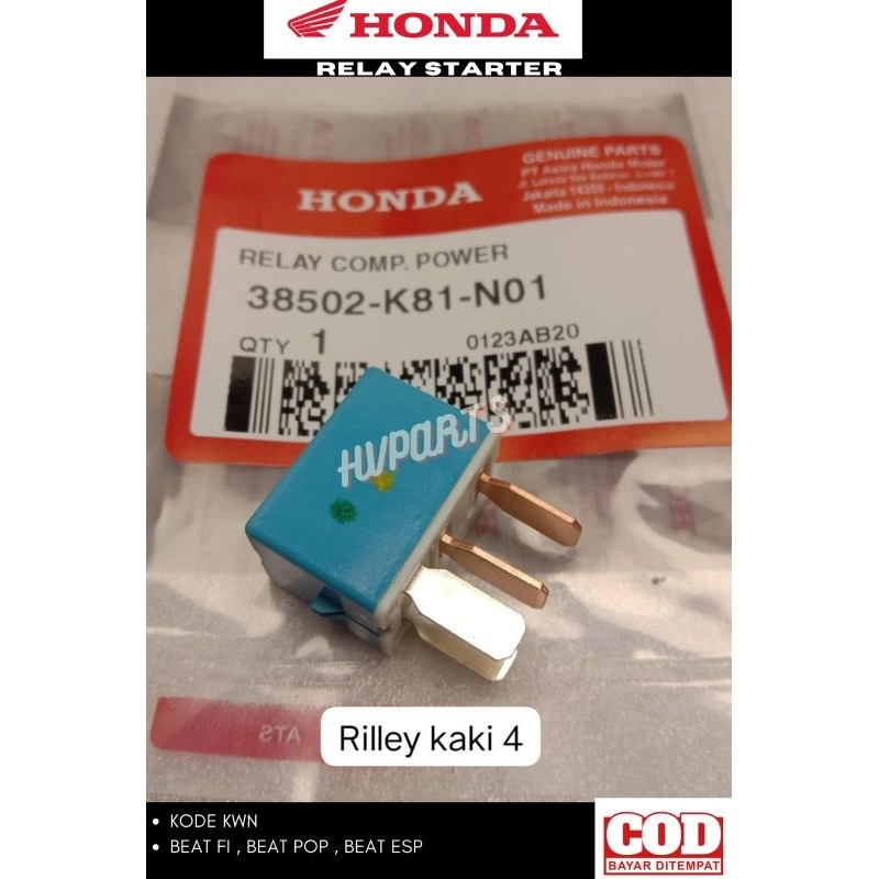 RELAY BENDIT BENDIK KAKI 4 HONDA BEAT VARIO BEAT FI VARIO 125
