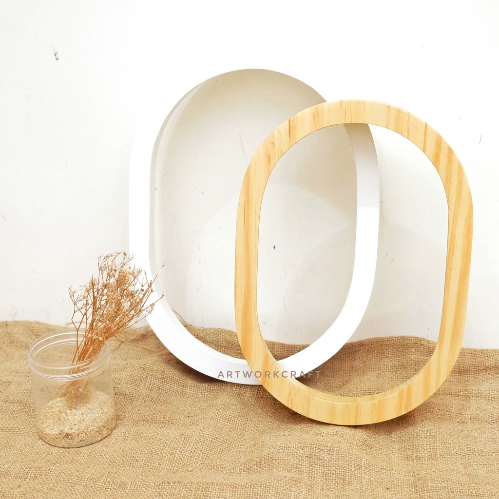 [25x40] Frame Mahar Oval 25x40 cm /  Mahar Pernikahan Bingkai Oval 25x40 cm