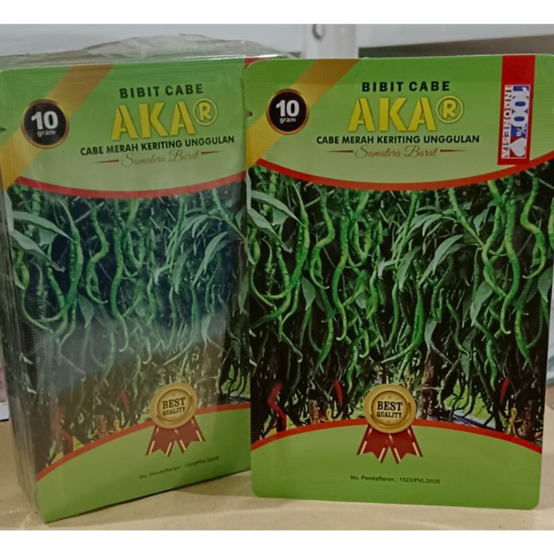 

Benih Cabe Akar Kemasan 10gr(2.100butir) Cabe Merah Keriting Exp. 2025