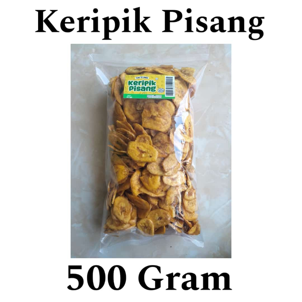 

500 GRAM KERIPIK PISANG NANGKA CAMILAN SNACK MURAH NYAMIL_JEMBER