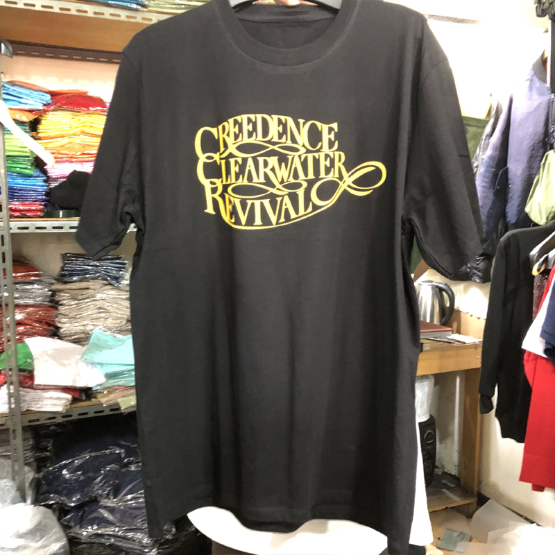 Kaos Creedence Clearwater Revival Rock Band CCR Tshirt Bahan 100% Cotton Casual T-SHIRT