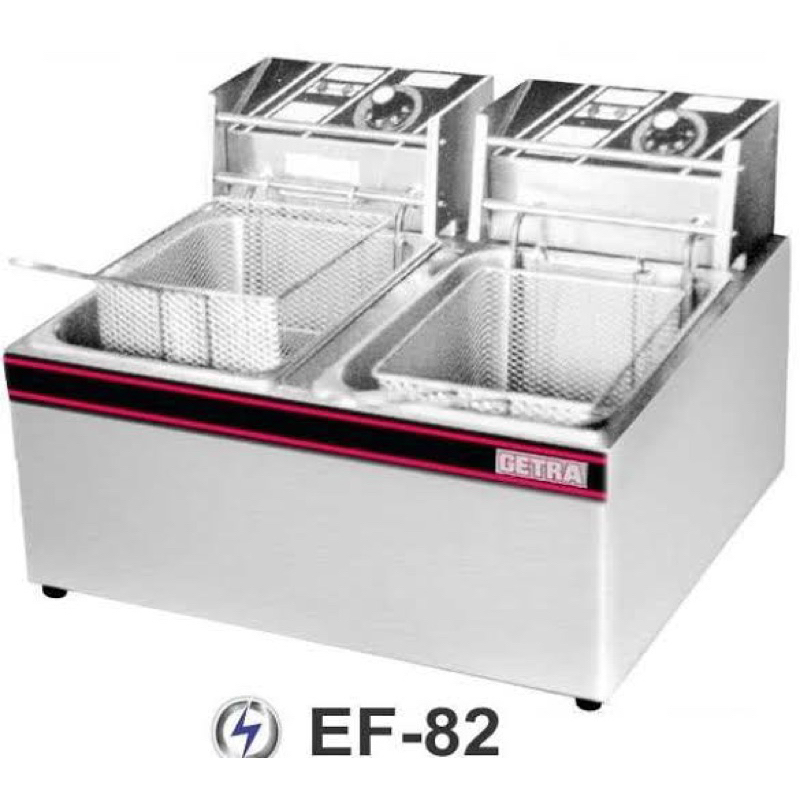 GETRA Deep Fryer Listrik 2 Tank 2 Basket Getra Ef- 82 Penggorengan Listrik 5,5 Liter Garansi Resmi