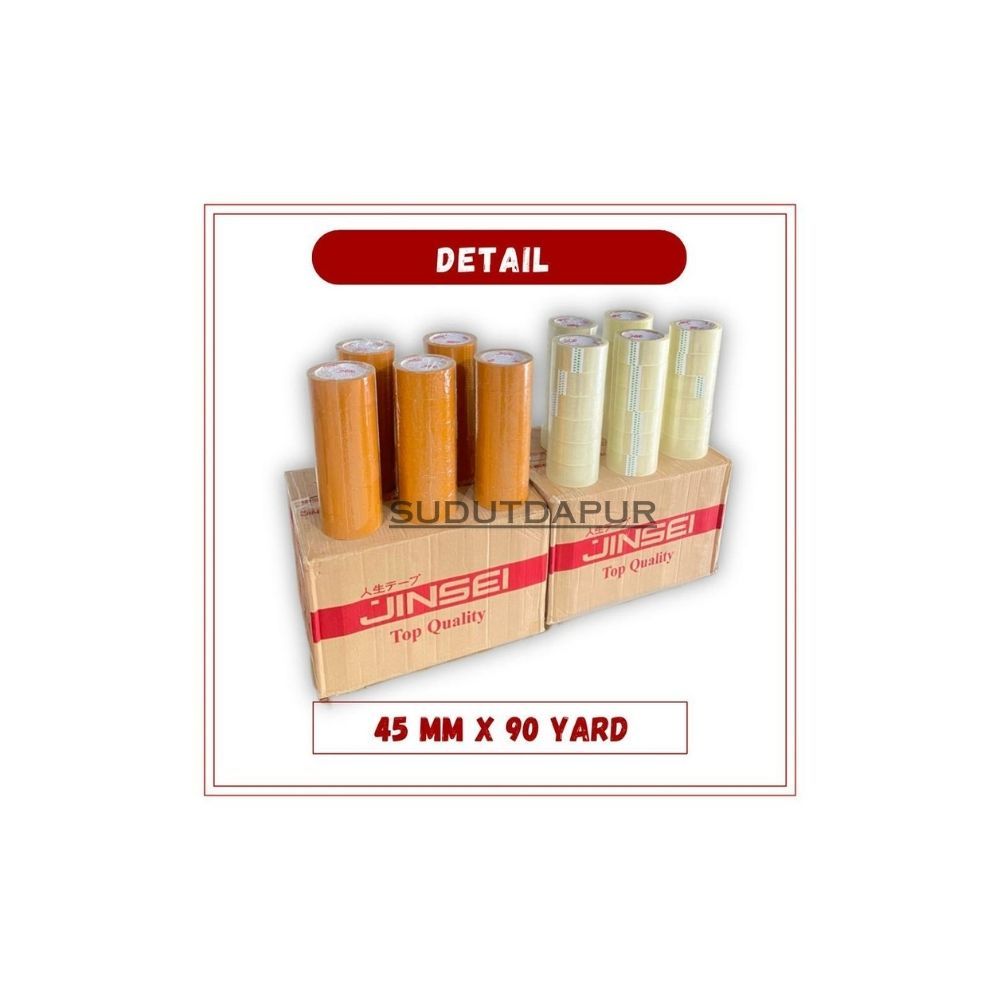 

Lakban Clear Bening 45 Mm x 90 Yard 1 DUS ( 72 Pcs ) LENGKET KUALITAS TERBAIK - HARGA GROSIR TERMURAH