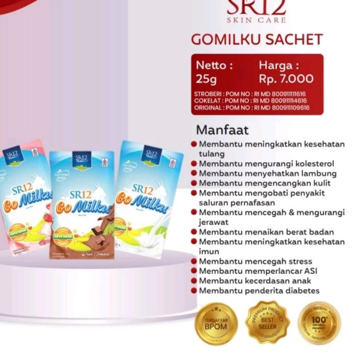 

Gomilku Sachet/Saset/Gomilku Murah/Go Milku Renteng/Susu Etawa Murah