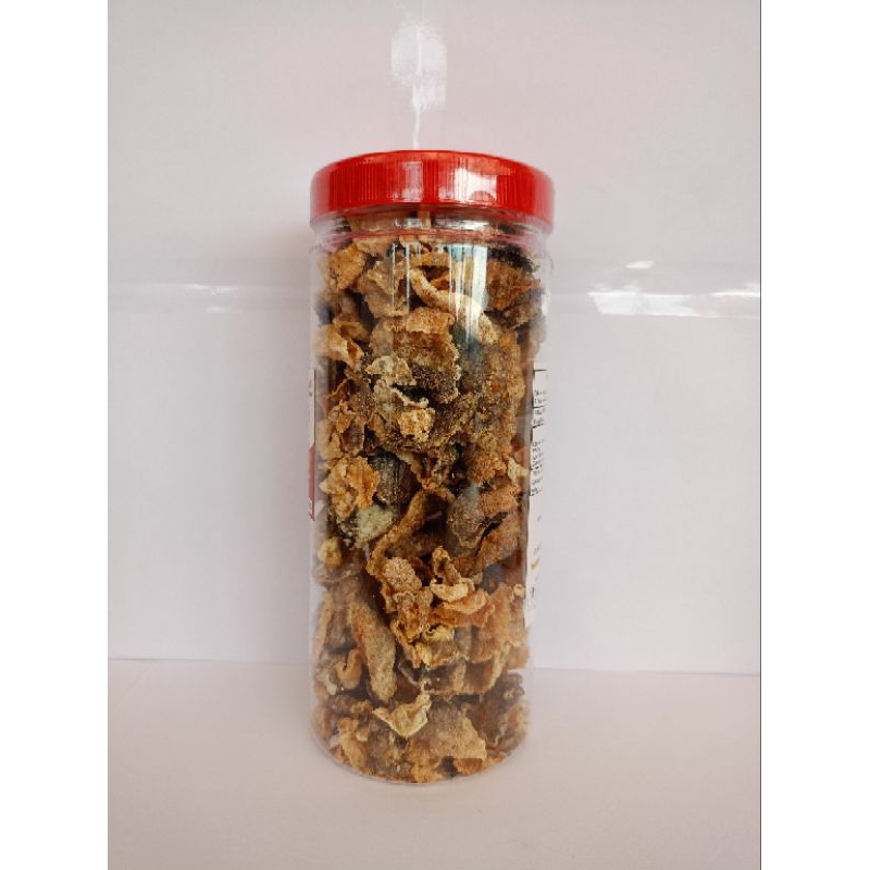 

QH krupuk Kulit Ikan Patin kemasan toples 125.Grm Original