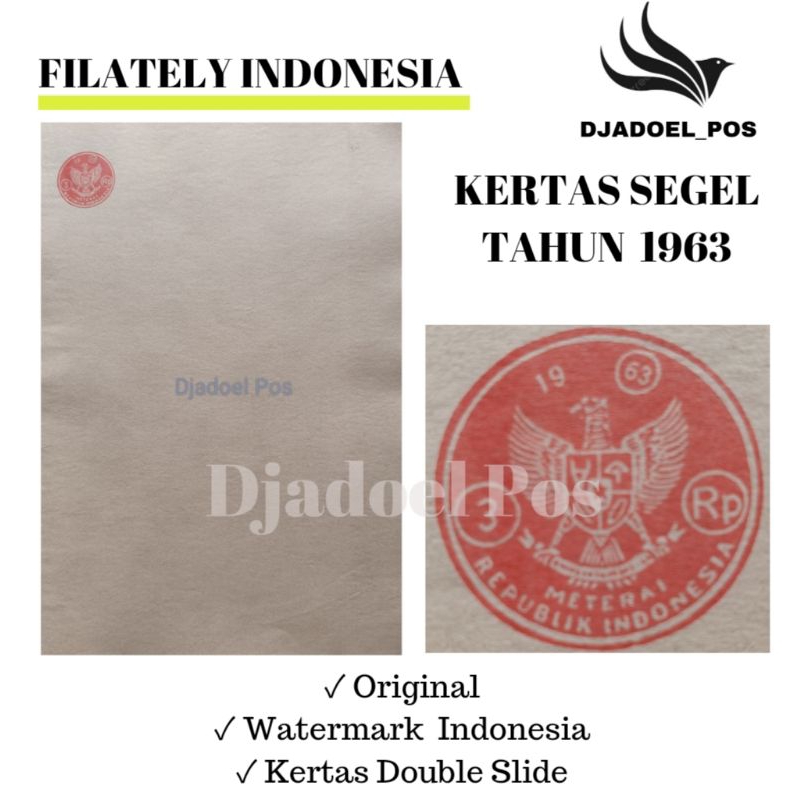 

KETTAS SEGEL TAHUN 1963 Double Asli