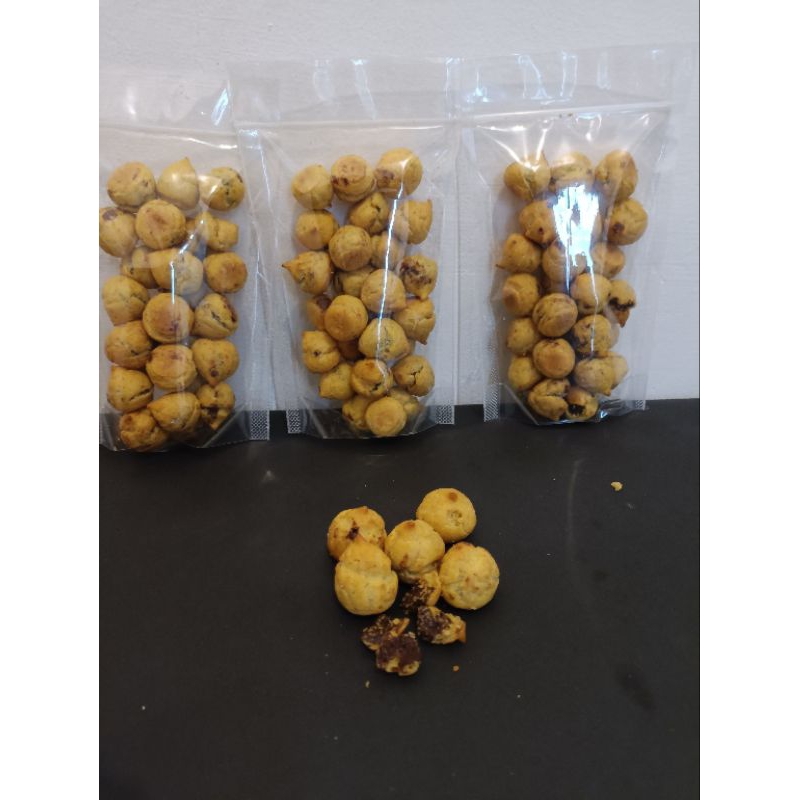 

kue soes sus mini rasa coklat melimpah berat 100gram