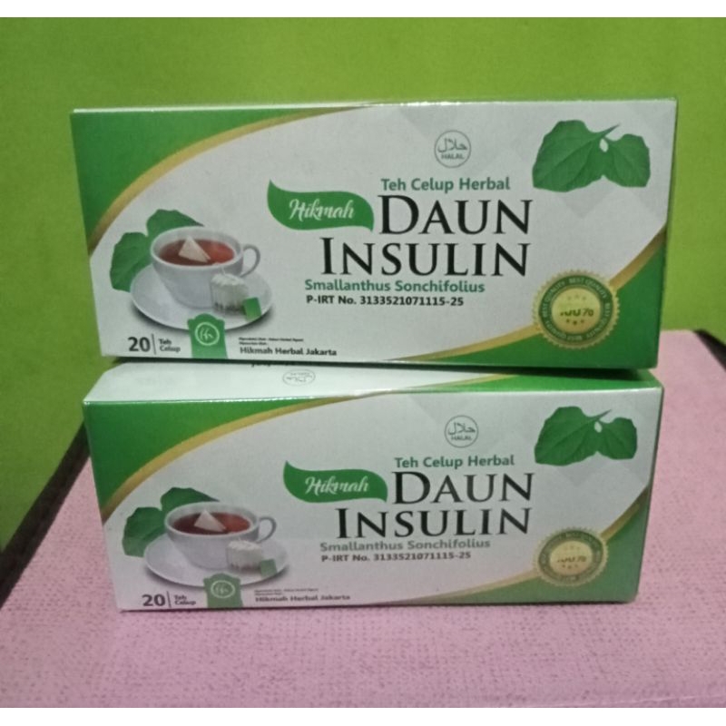 

Obat diabetes/Menurunkan kadar gula darah/Teh celup daun insulin isi 20 kantong teh