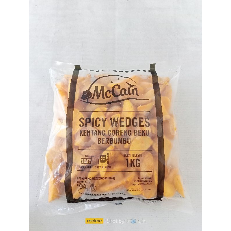 

Mc Cain Kentang Premium Spicy Wedges 1kg - frozen food murah