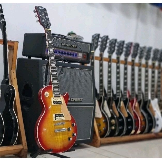 Gitar Gibson Les Paul cherry sunburts elektrik listrik