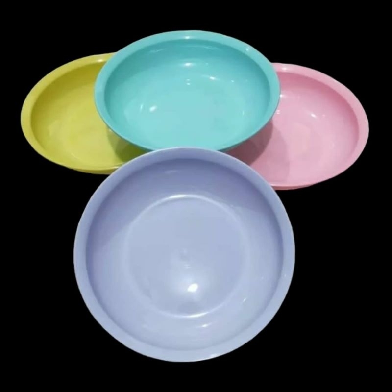 PIRING PLASTIK // PIRING MELLAU PASTEL // PIRING WARNA PASTEL