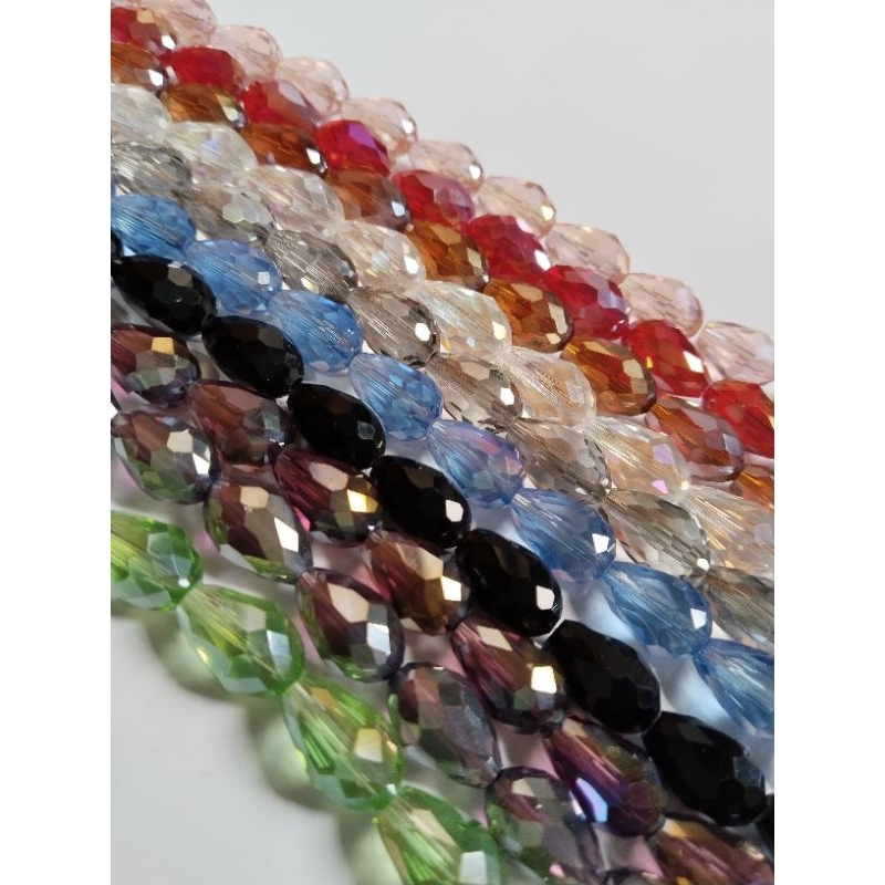 Ceko/kristal tetes 10mm x 15mm