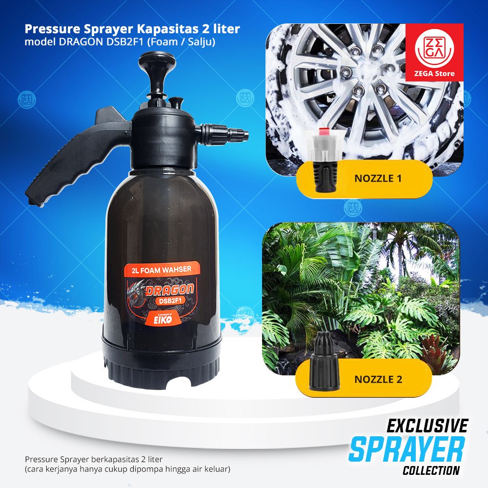 Pressure sprayer 2 liter / semprotan manual kapasitas 2 liter