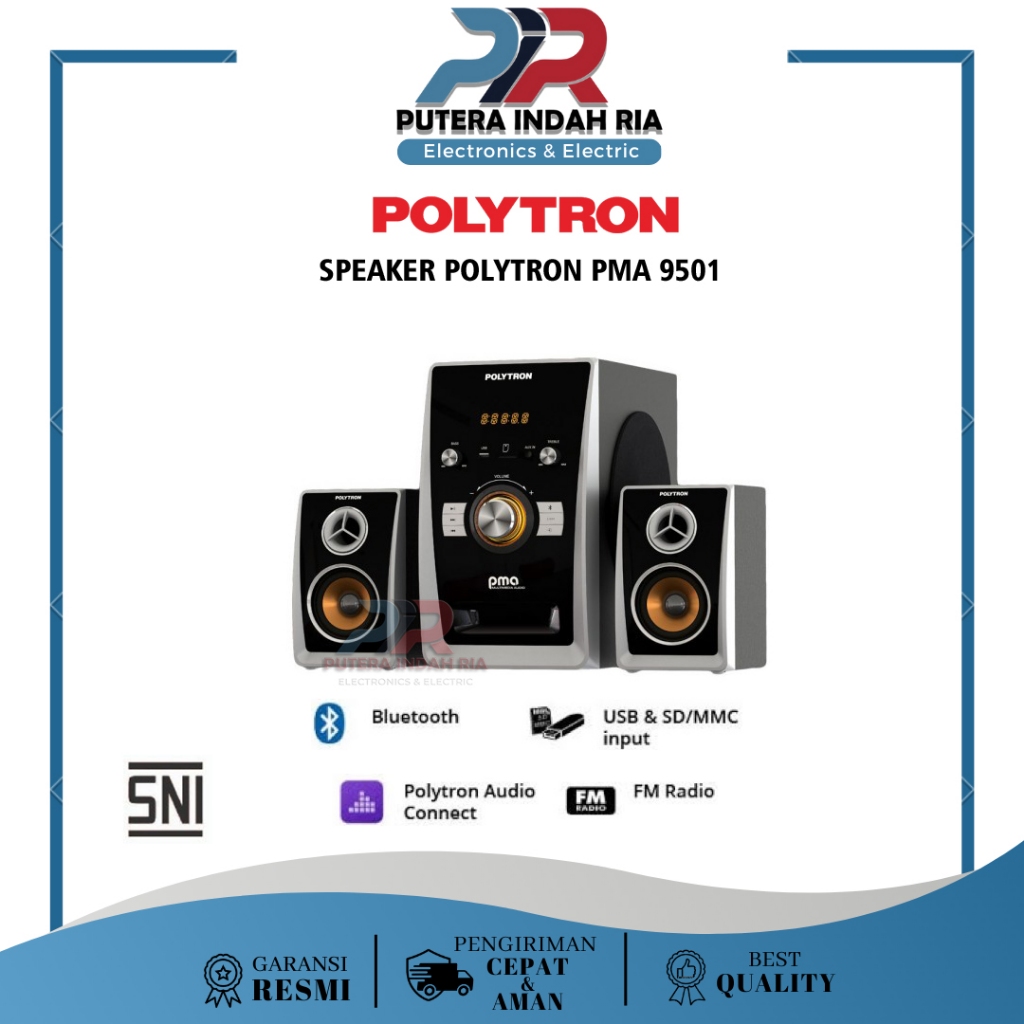 Speaker Active POLYTRON PMA-9501 / PMA 9501BLUETOOTH MURAH