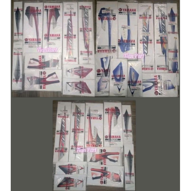 Striping Vega R new 2006 original YGP full set