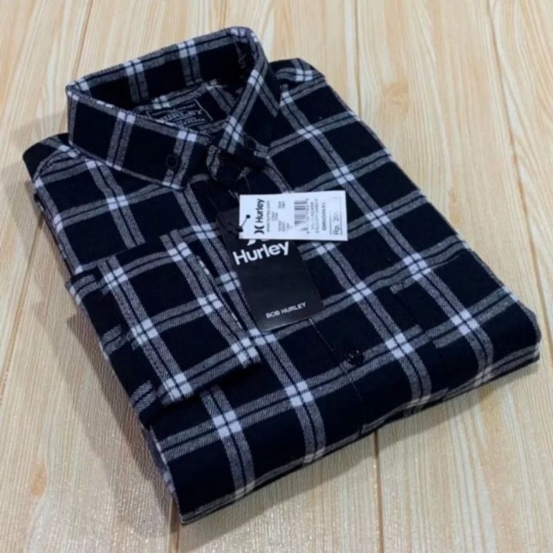 TERPOPULER Kemeja Flanel Pria Lengan Panjang Kualitas Premium (Ori) Motif Kotak Kotak