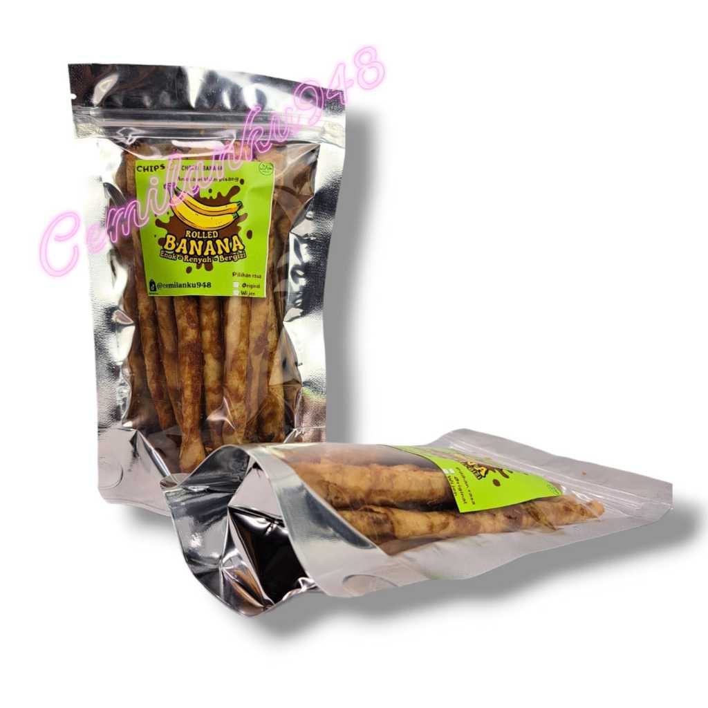 

2pack cemlian pisang aroma banana rolled sale pisang kering stick coklat gula aren