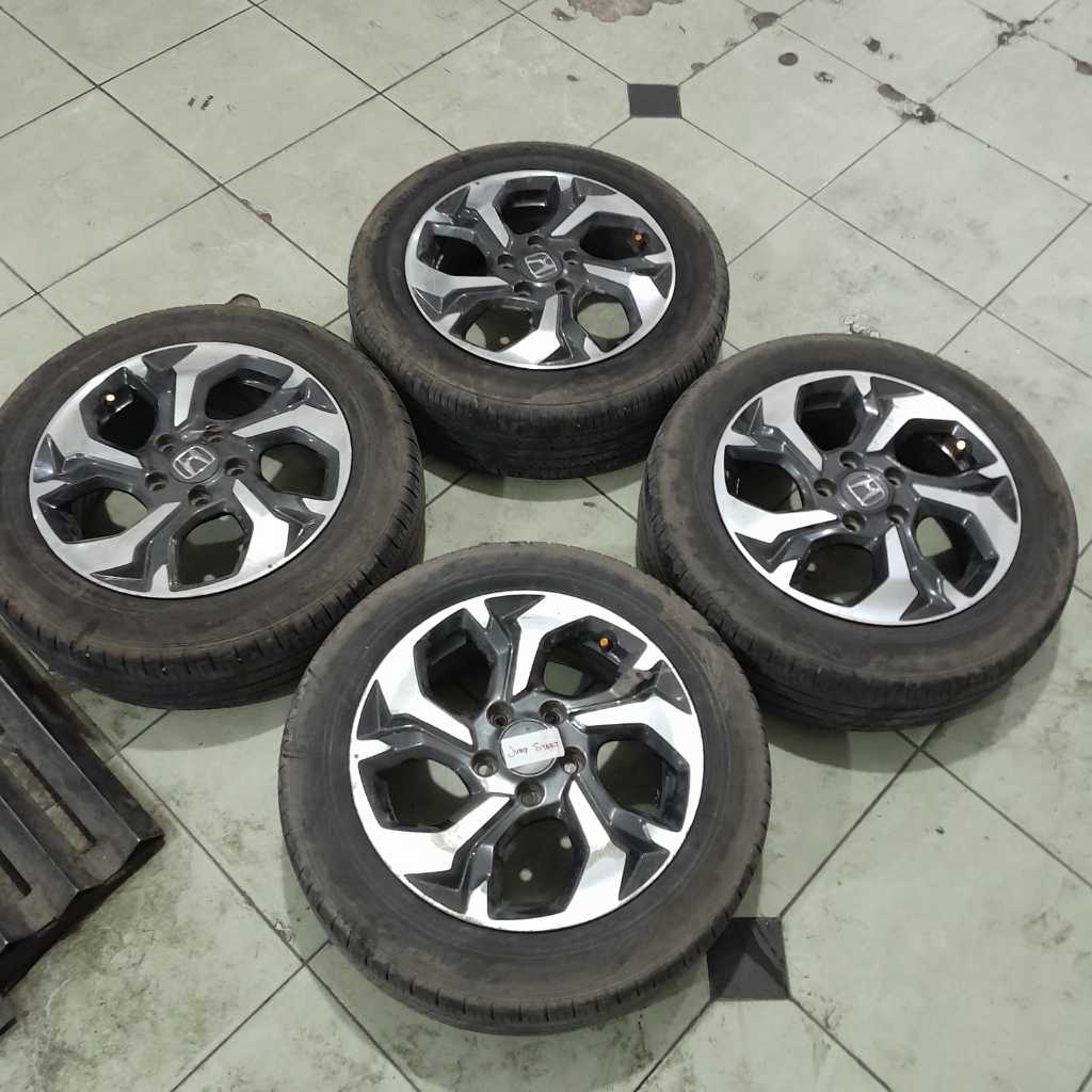 VELG MOBIL BEKAS SEKEN ORIGNAL STD BRV RING 16 LEBAR 6 PCD 5X114 ET 50 +BAN 195 60 R16 PNP LE MOBIL 