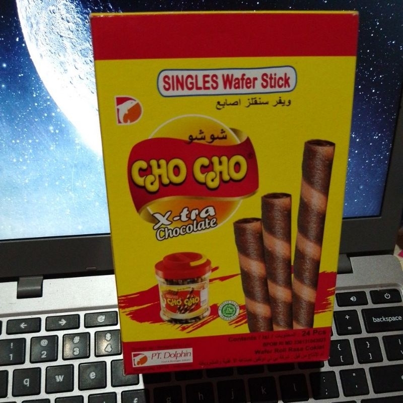 

Cho Cho X-tra Chocolate Singles wafer stick 1box 24pcs