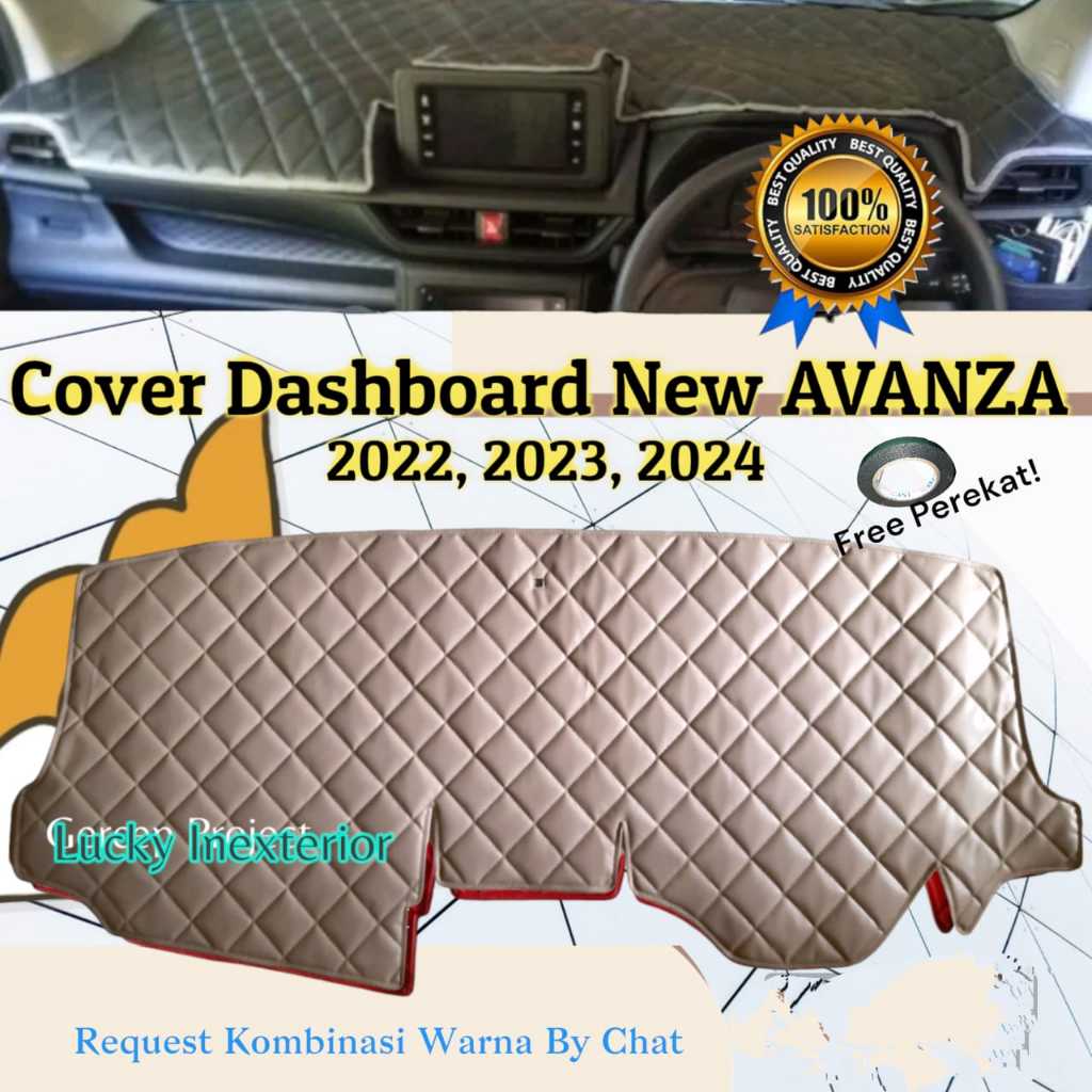 Cover Dashboard Mobil NEW AVANZA Toyota Kulit Premium Alas Pelindung Dasbor Interior Aksesoris