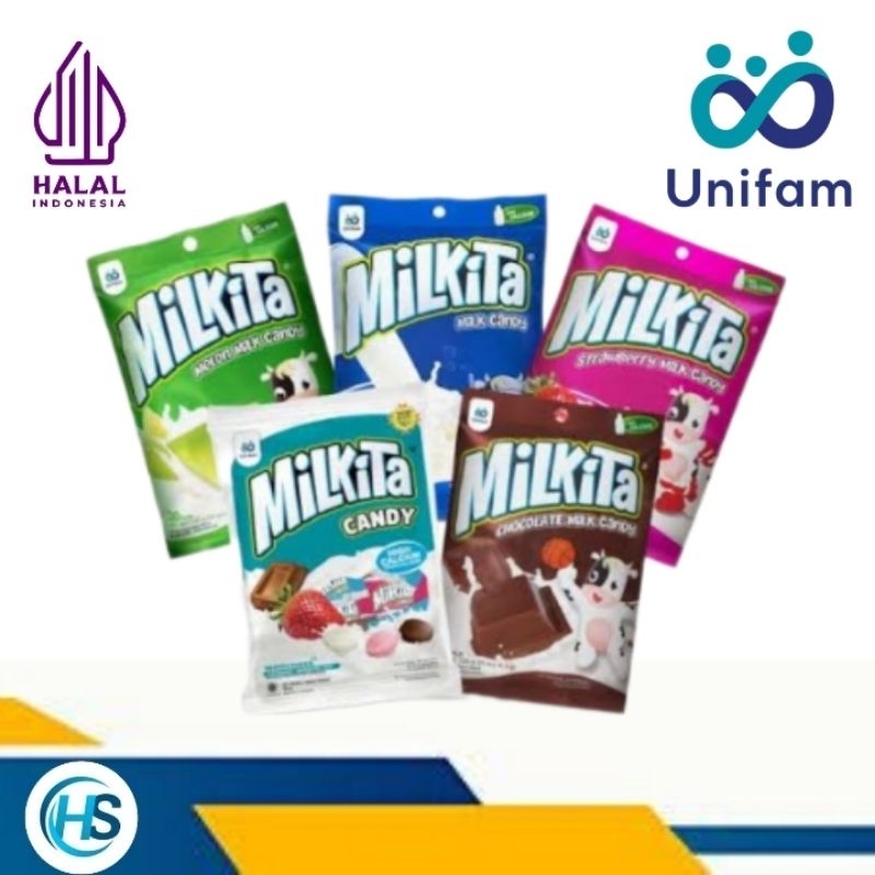 

milkita milk candy assorted bag 112 gram isi 40 pcs @2.8gr