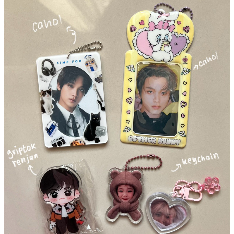 AAB NCT DREAM (cahol esther bunny, griptok renjun, keychain jeno haechan, ice matt)