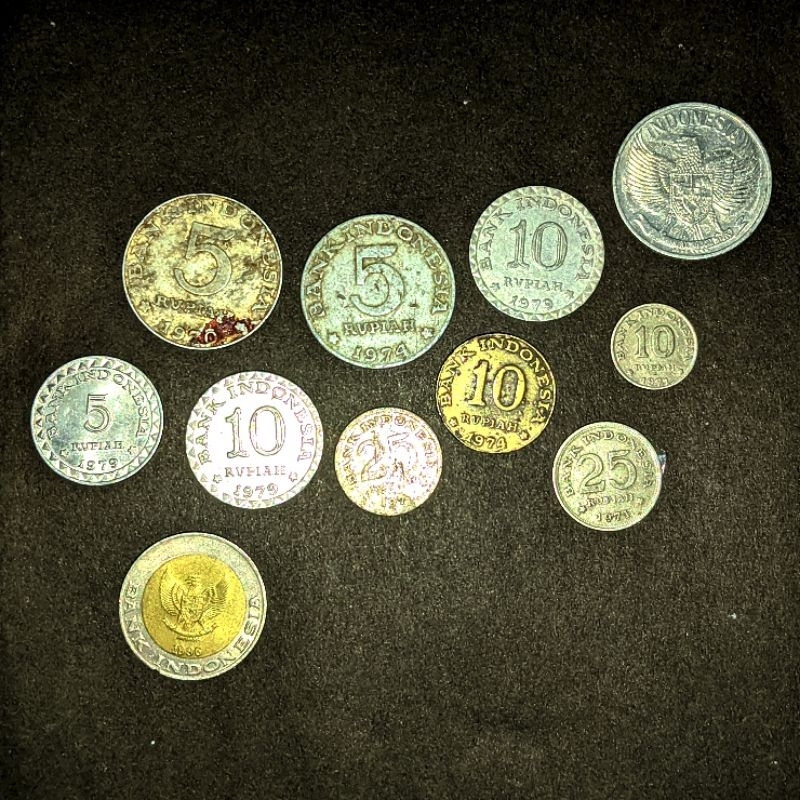 Berbagai macam koin lama Indonesia, stok terbatas