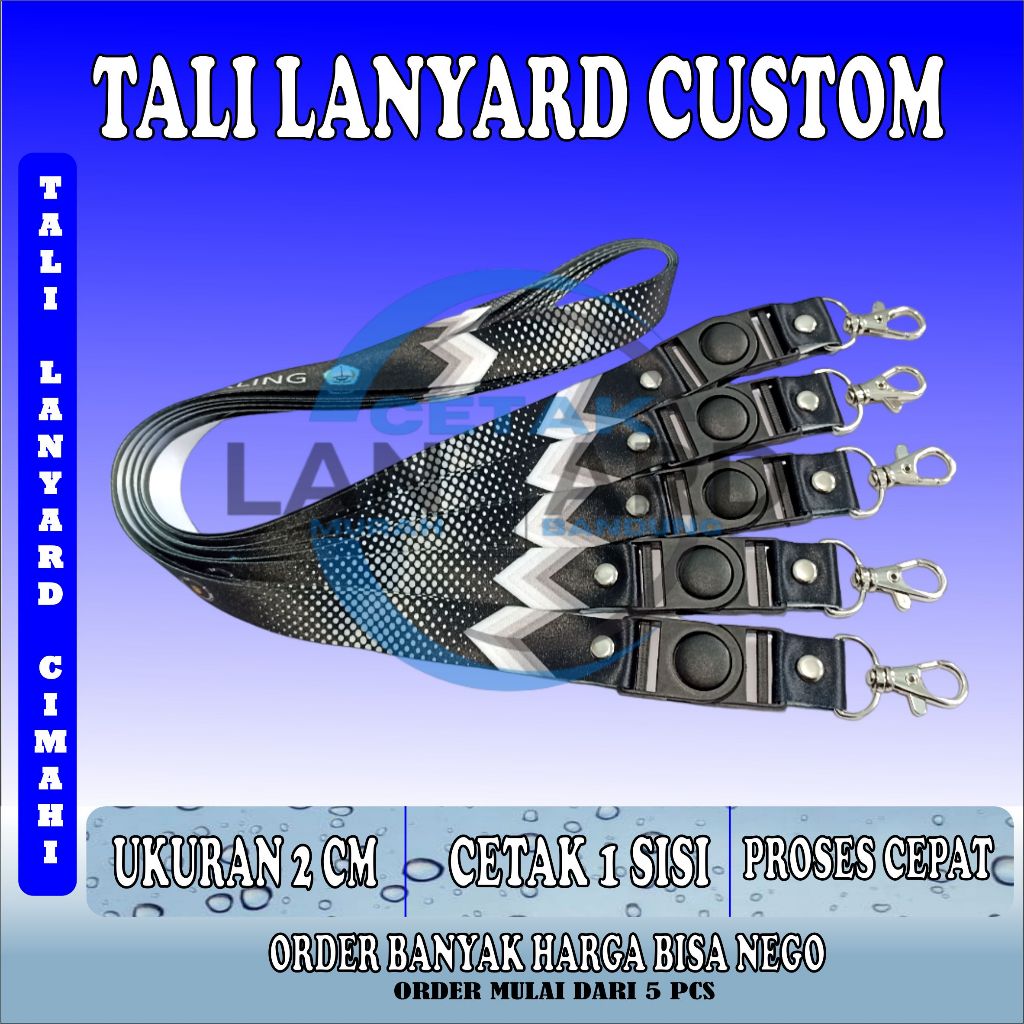 

LANYARD GANTUNGAN ID CARD 2 CM 1 SISI/KALUNG LANYARD ID CARD