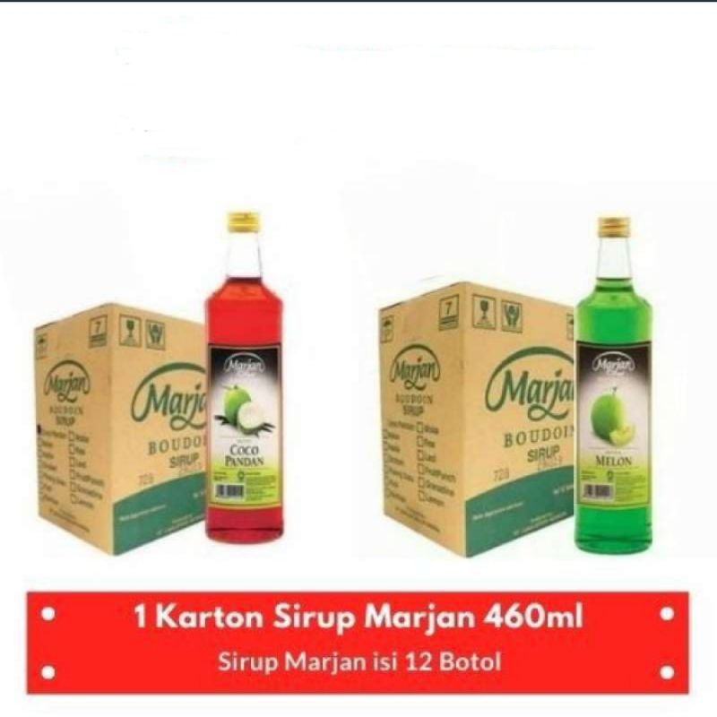 

syrop marjan cocopandan &melon perdus isi 12 botol