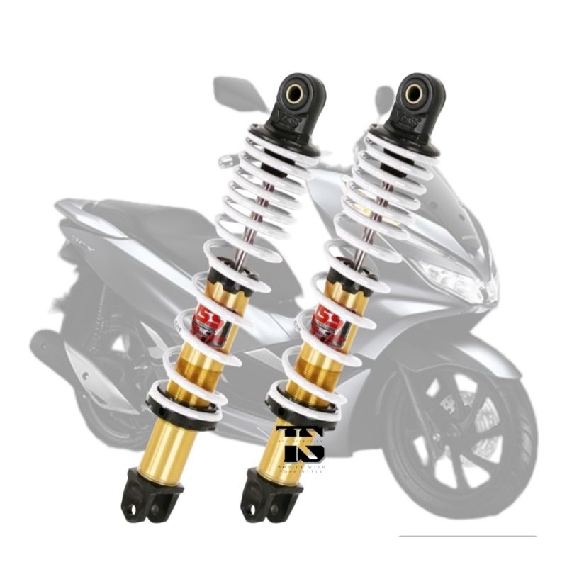 Shock YSS DTG Evo PCX 150 White Gold  // Original By YSS Suspension // Shock YSS DTG EVO Putih // Sh