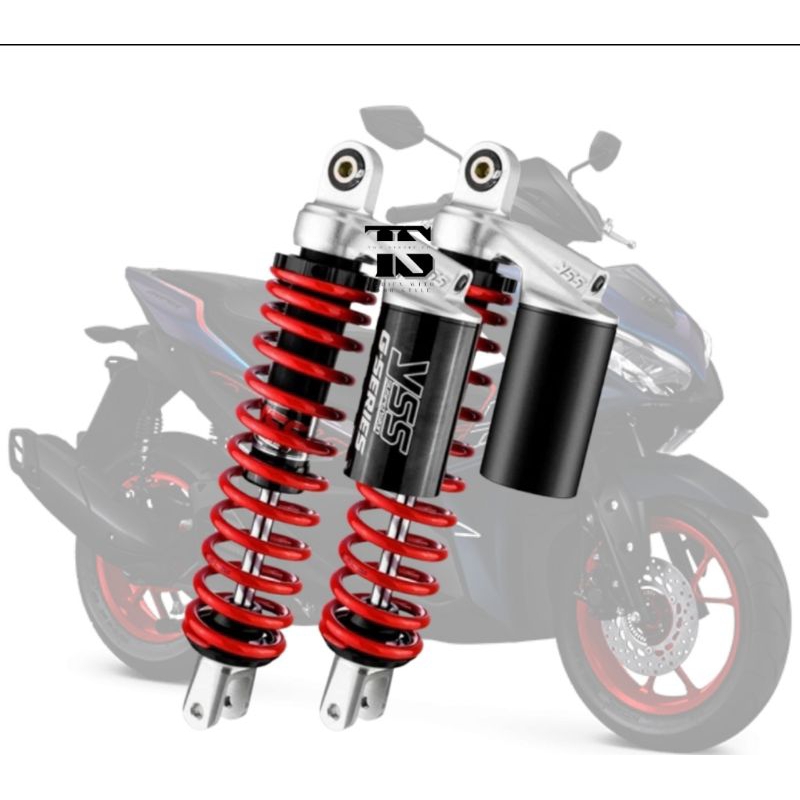 Shock YSS G Series Aerox Merah Hitam // Original YSS Suspension // 305 Mm // Shock YSS G Series Aero