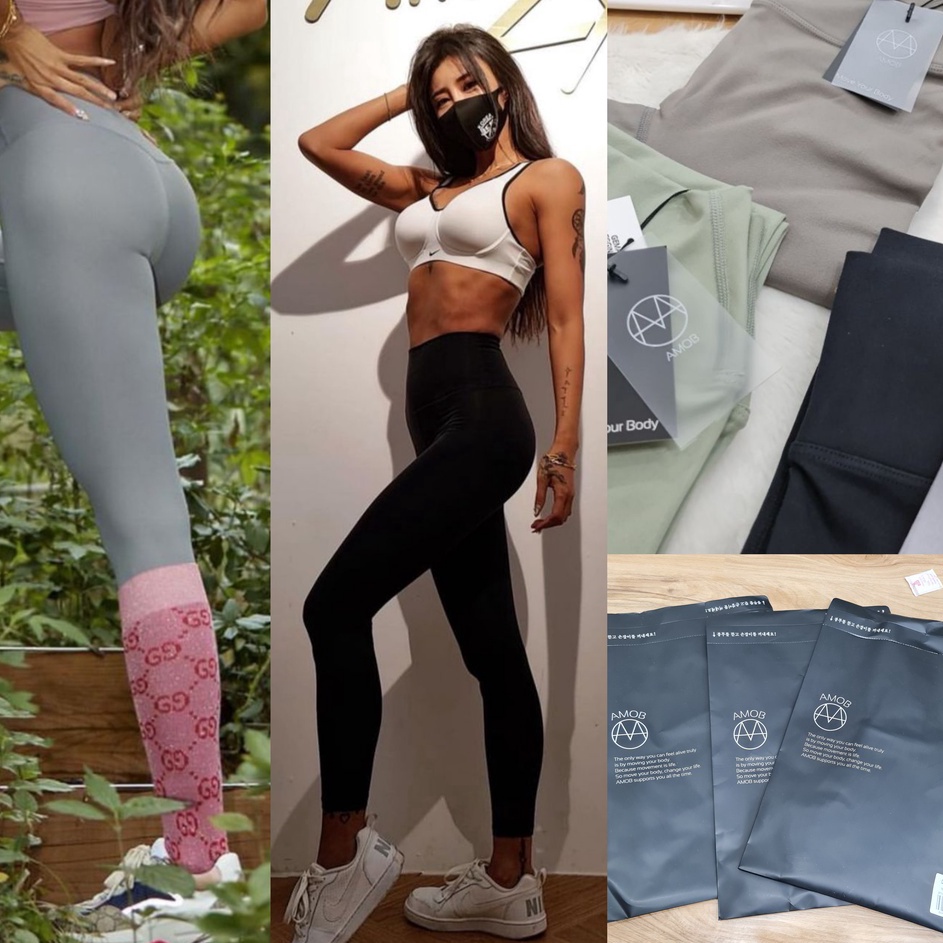 Serbu Discount  2699  AMOB Legging Sport High Waist Leggings Dikirim tanpa paperbag