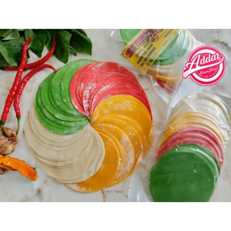 

Kulit Dimsum Mix Warna 10 cm isi 50