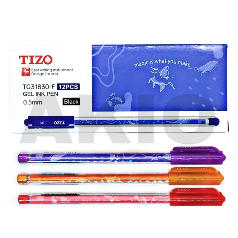 

Bolpoin Gel TIZO Karakter UNICORN ANIMAL Cute Lucu 0.5 mm TG31830-F Pulpen Hitam Ballpoint Bolpen Pena Murah