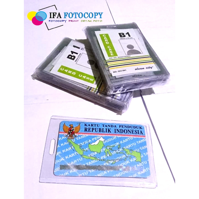 

( 20 Pcs) Plastik Mika ID Card Tebal OCI B1 Tempat Kartu Nama