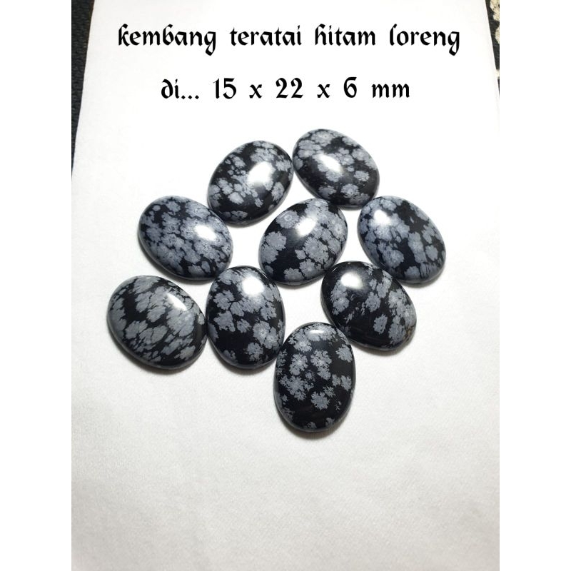 PROMO BATU CINCIN AKIK KEMBANG TERATAI HITAM LORENG