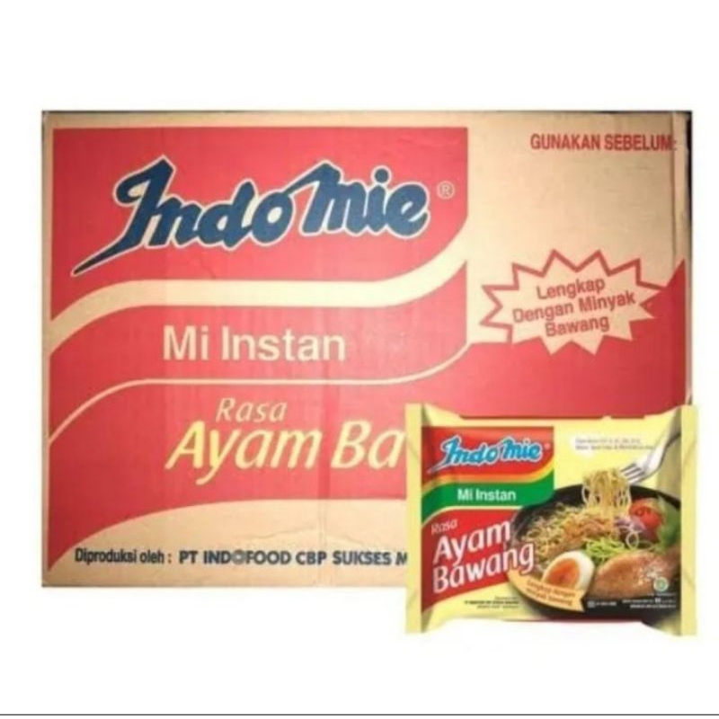 

Indomi mie instan Ayam Bawang 1dus 40 pcs