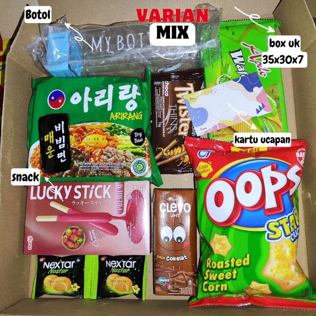 

Celke_lover/Hampers Snack Box murah / Ulang Tahun / wisuda / anniversary