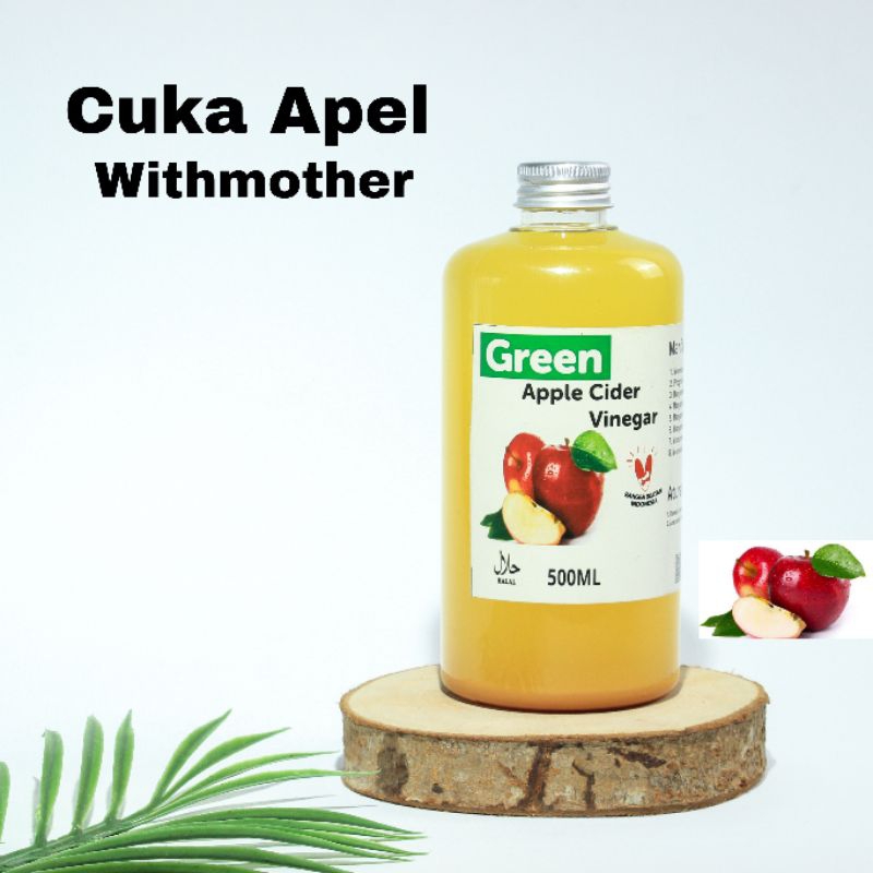 

Cuka Apel Green Apple Cider Vinegar 500ML /Cuka Apel Original With Mother
