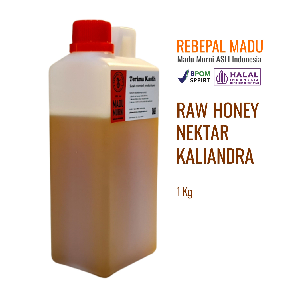 

Madu Murni Indonesian Raw Honey Nektar Kaliandra Rebepal Madu - 1kg