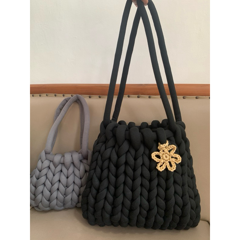 Tas Rajut Gembul Benang Kain JUMBO