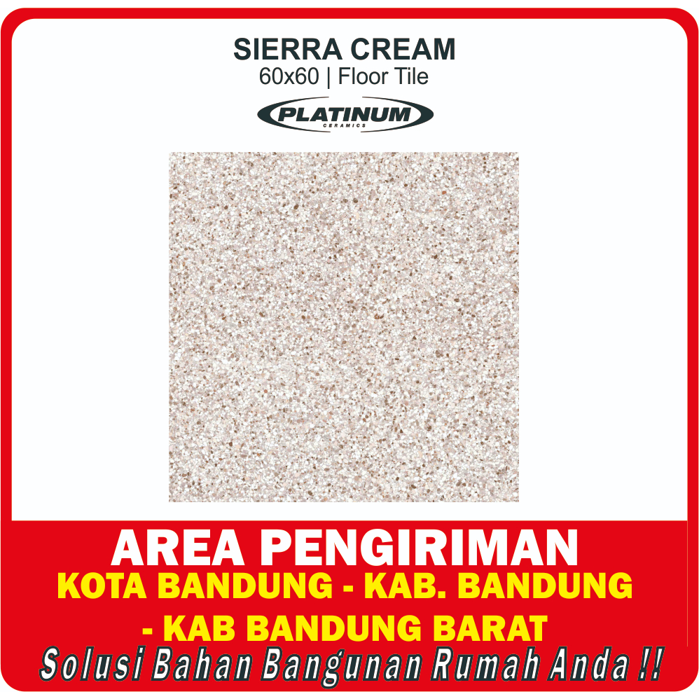 Keramik Platinum 60x60 SIERRA KW 1 MATT SURFACE / Platinum 60X60 SIERRA KW-A PERMUKAAN DOFF / MATT
