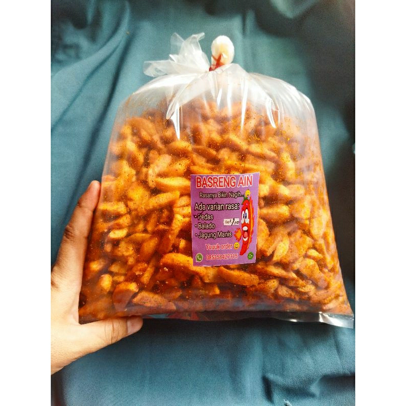 

Basreng Ain 1kg pakai daun jeruk